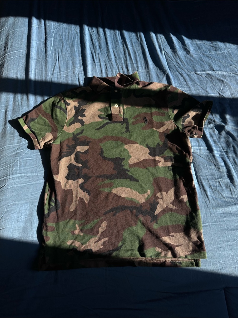 Polo by Ralph Lauren Men’s Camo Polo — Green/Brown